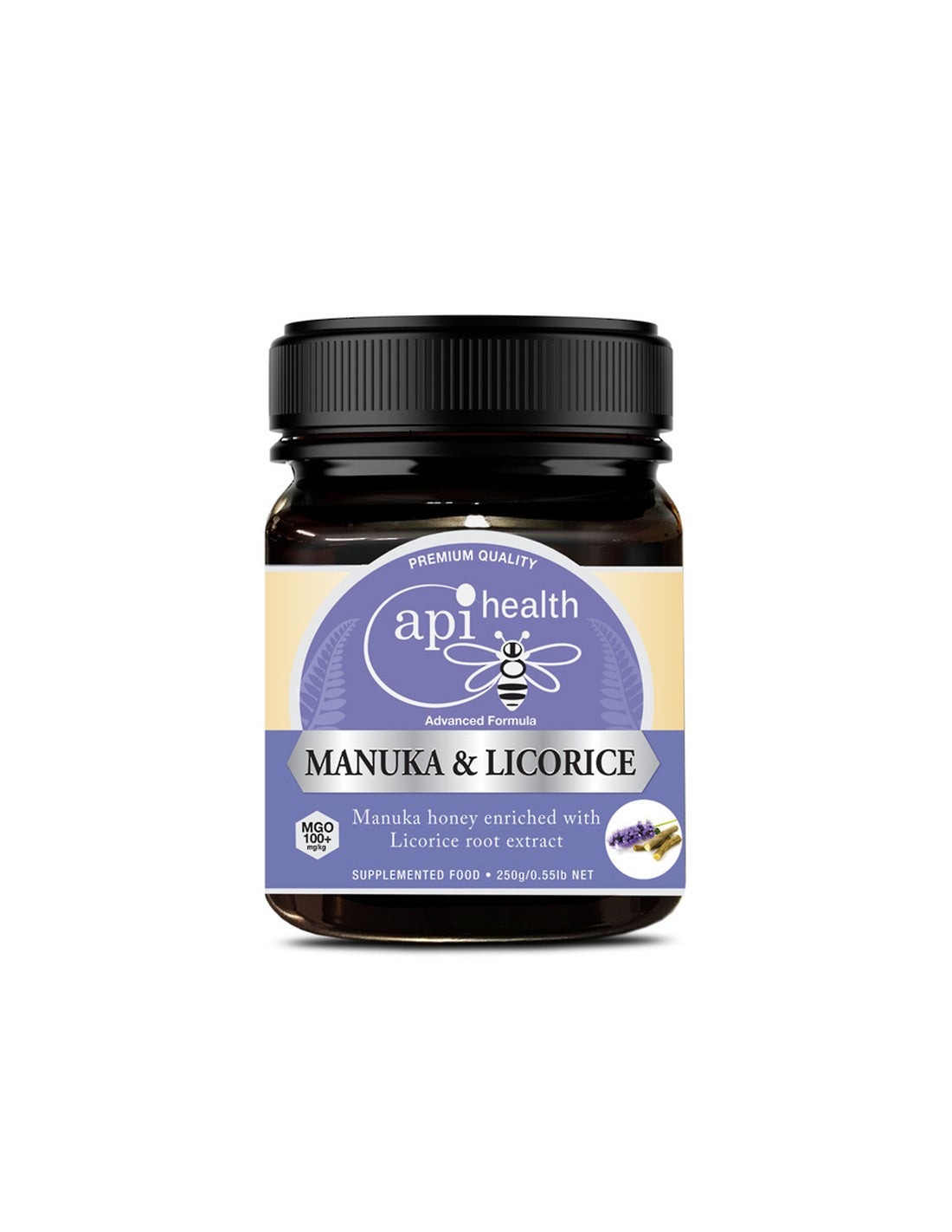 Пчелен мед Манука с женско биле Licorice MGO 100+, 250 g - Feel You