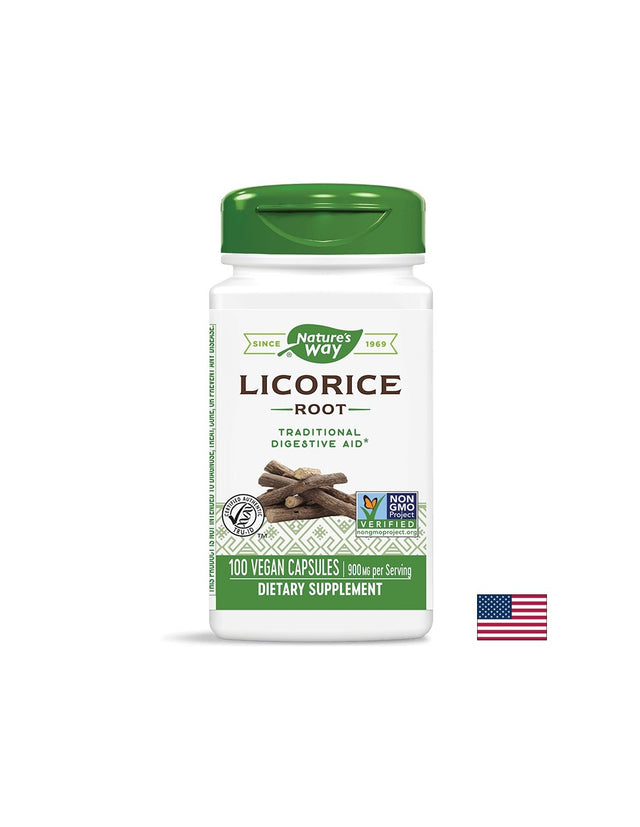 Licorice Root / Женско биле (корен) 450 mg х 100 капсули Nature’s Way - Feel You