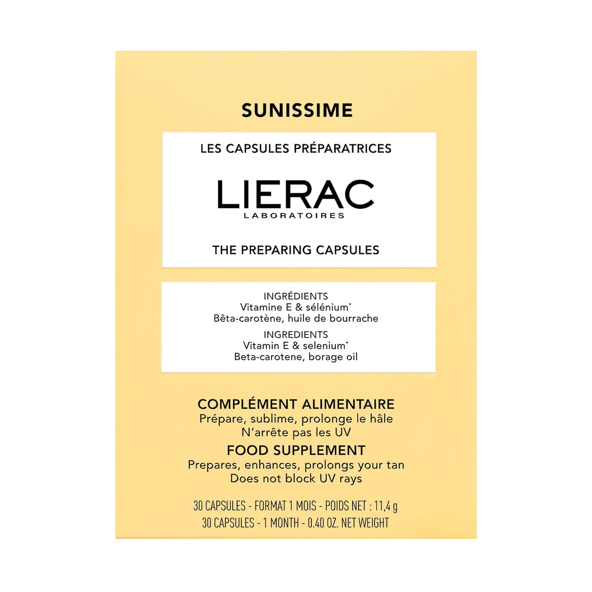 Lierac, Sunissime, Enhance & Prolong Tan, Capsules, 30 capsules, 11.4 g - Feel You