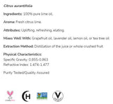 Lime Oil | 100% Pure Citrus Aurantifolia - 30 мл - Feel You
