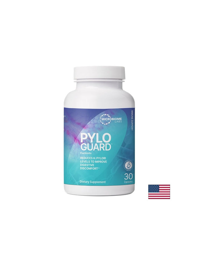 Пробиотик Limosilactobacillus reuteri – Срещу хеликобактер и за стомашен комфорт, PyloGuard™, 200 mg, 30 капсули - Feel You