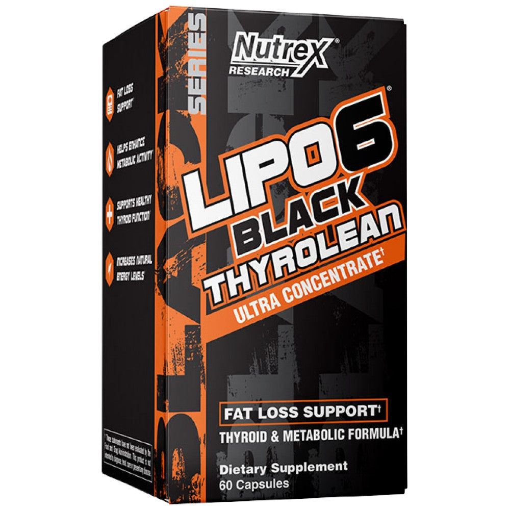Lipo 6 Black Thyrolean Ultra Concentrate | Thyroid Metabolic Formula - 60 капсули - Feel You