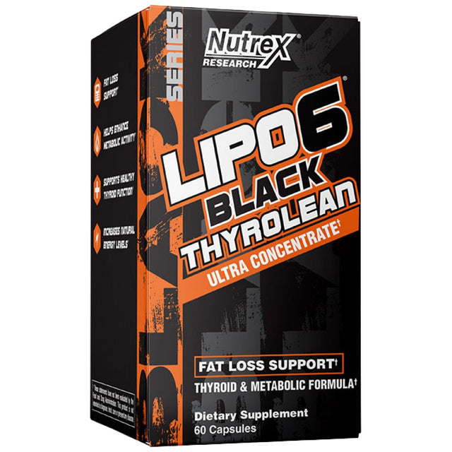 Lipo 6 Black Thyrolean Ultra Concentrate | Thyroid Metabolic Formula - 60 капсули - Feel You