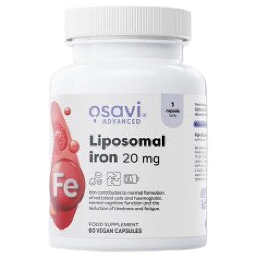 Liposomal Iron 20 mg | as Iron Bisglycinate - 60 капсули - Feel You