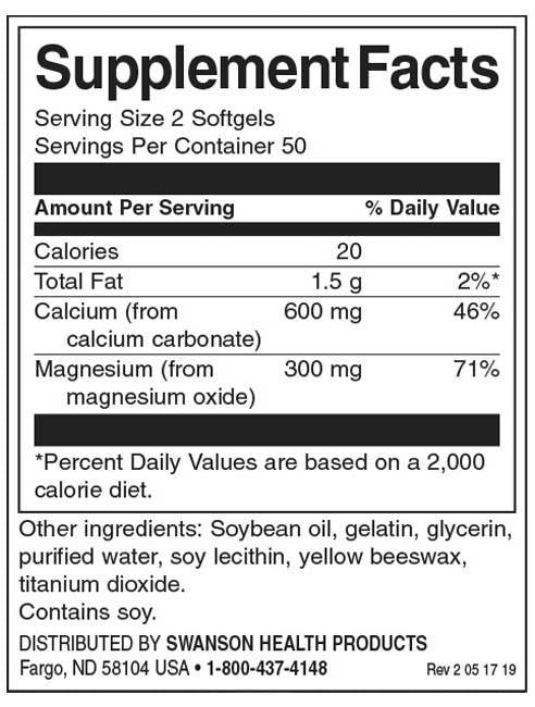 Liquid Calcium & Magnesium - 100 Гел капсули - Feel You