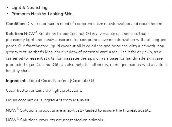 Liquid Coconut Oil - 473 мл - Feel You