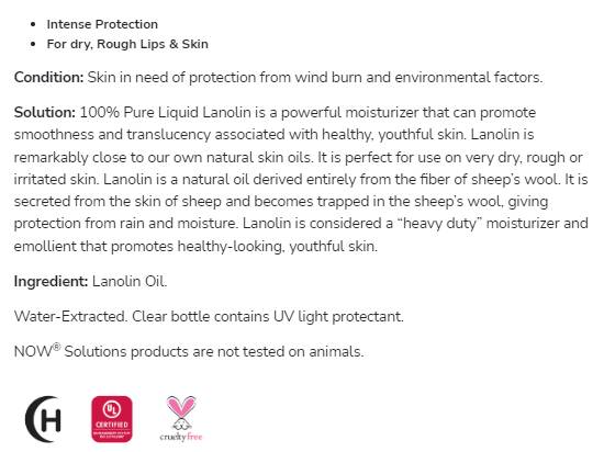 Liquid Lanolin | 100% Pure Intense Protection - 118 мл - Feel You