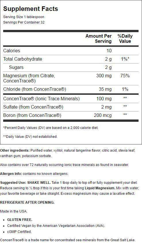Liquid Magnesium | from Trace Minerals - 473 мл - Feel You