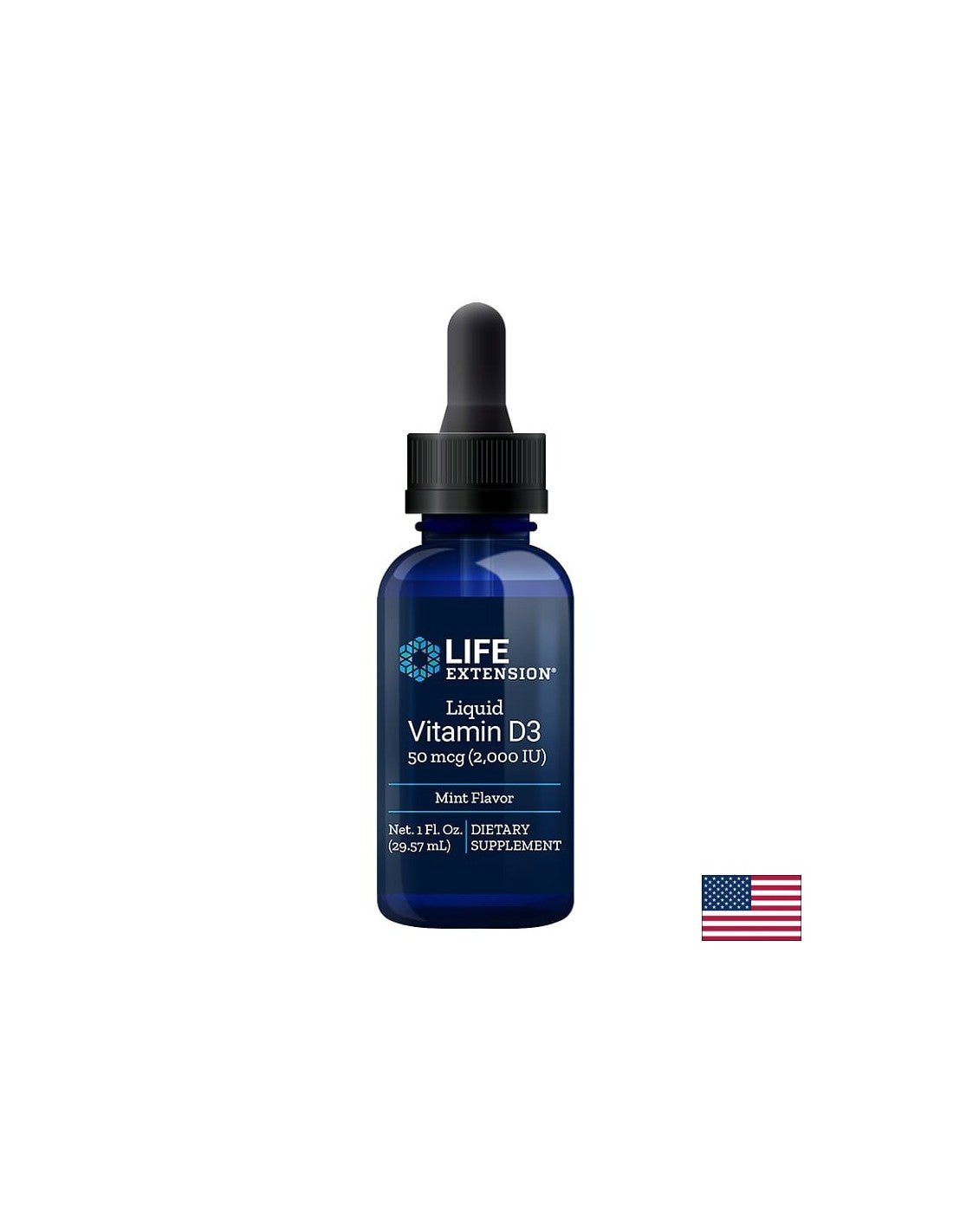 Liquid Vitamin D3 / Течен витамин D3 /С вкус на мента/, 29.57 ml - Feel You