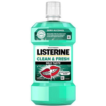 Listerine - Clean & Fresh Mild Taste Mouthwash - 500ml - Feel You