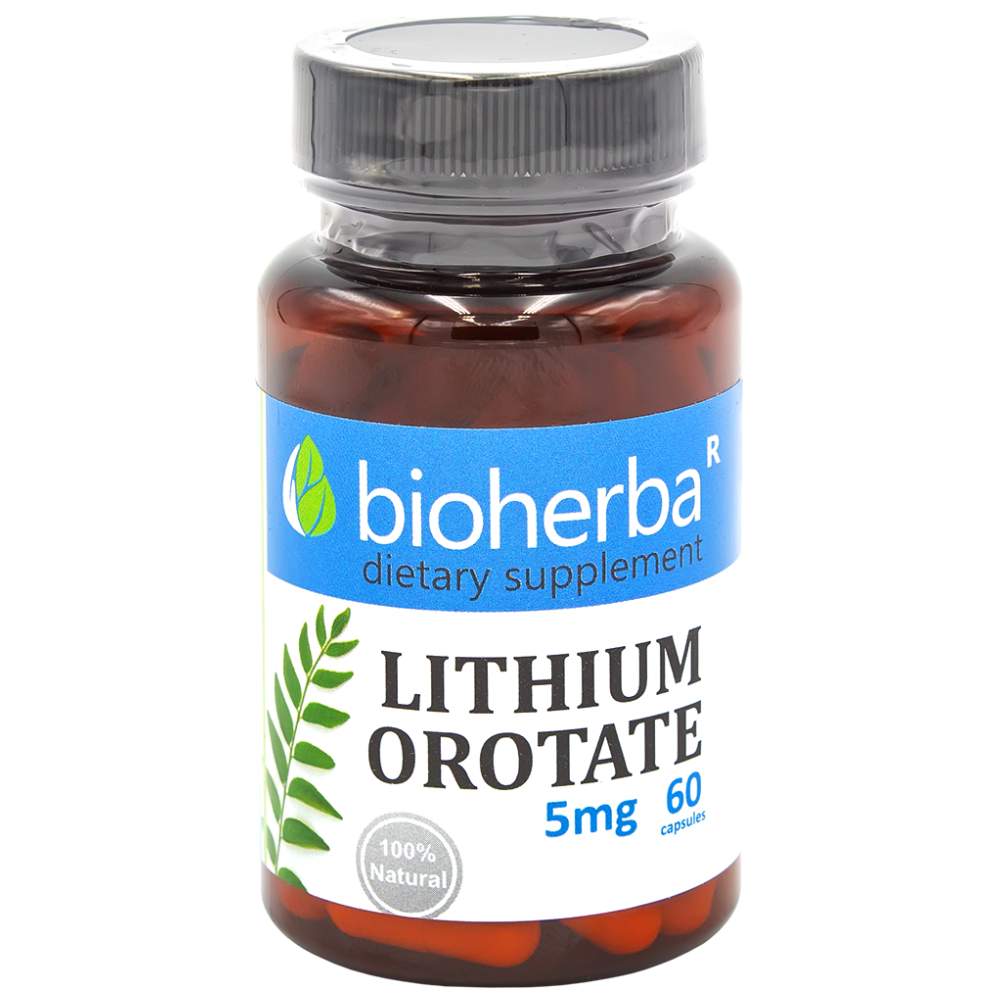 Lithium Orotate 5 mg 60 капсули - Feel You