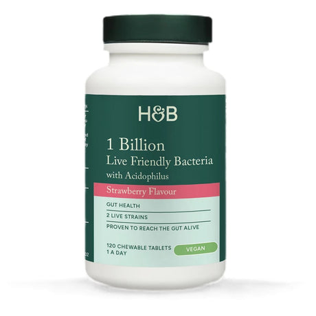 Live Friendly Bacteria | With 1 Billion Acidophilus Chewable - 120 Дъвчащи таблетки - Feel You