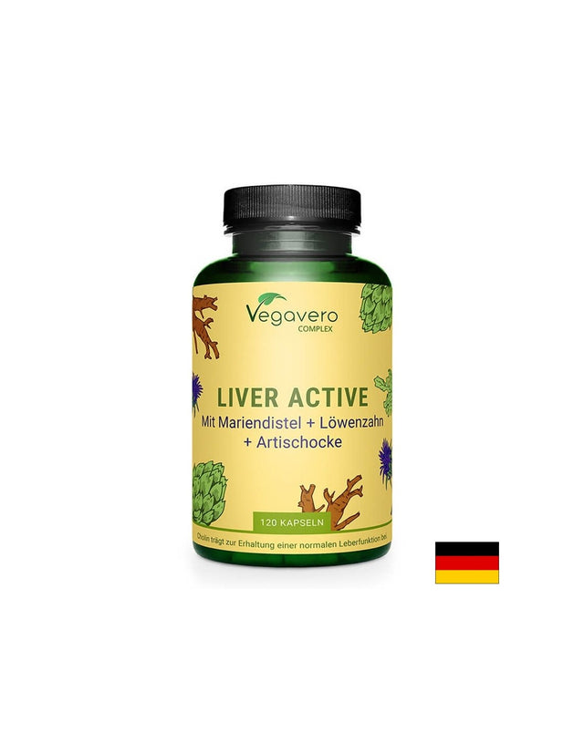 Liver Active Complex/ Билкова смес за черния дроб, 90 капсули, 100 Vegan Vegavero - Feel You
