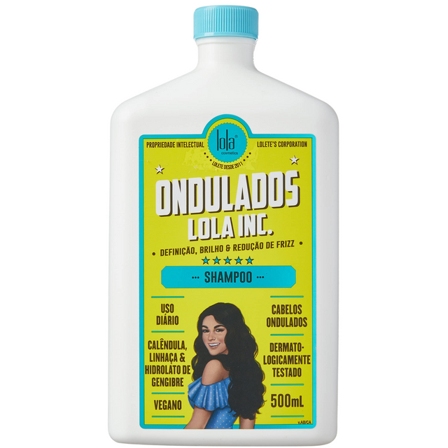 Lola Cosmetics, Ondulados Lola Inc., Hair Shampoo, Defining & Anti-Frizz, 500 ml - Feel You