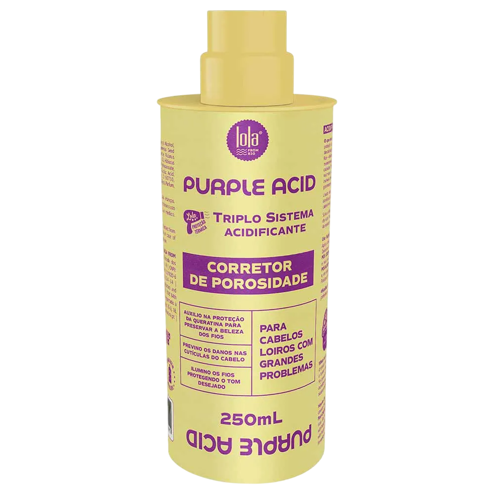 Lola Cosmetics, Purple Acid, Hair Cream Treatment, Anti-Porosity, 250 ml - Feel You