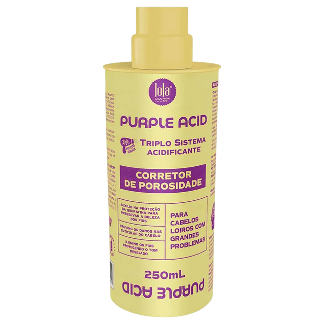 Lola Cosmetics, Purple Acid, Hair Cream Treatment, Anti-Porosity, 250 ml - Feel You