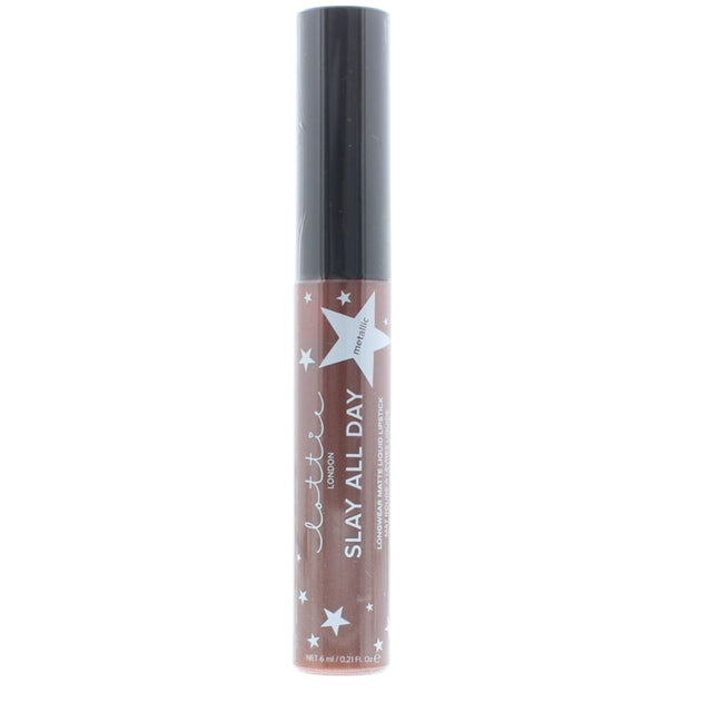 Lottie London, Slay All Day, Metallic, Liquid Lipstick, Shook, 6 ml - Feel You