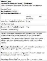 Lutein 20 mg | With FloraGLO - 60 Гел капсули - Feel You