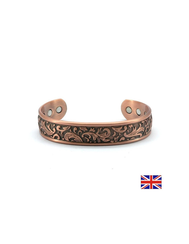 Магнитна гривна Релефен лист – Спокойствие и природен баланс, размер M, 1 бр. - Feel You