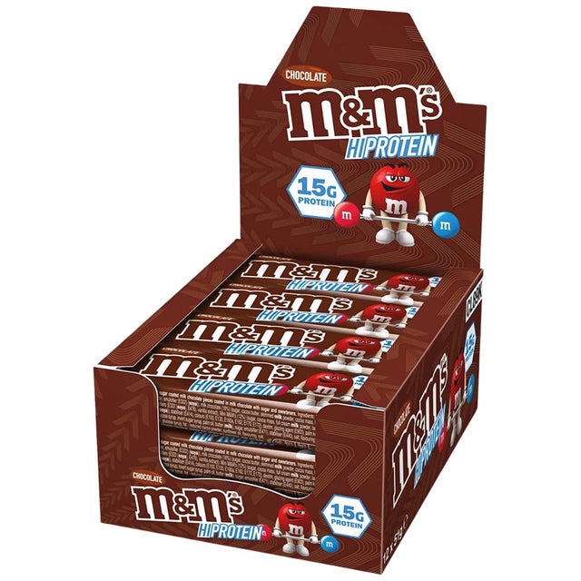 M&M's HiProtein Bar / Chocolate - 12 x 51 грама - Feel You