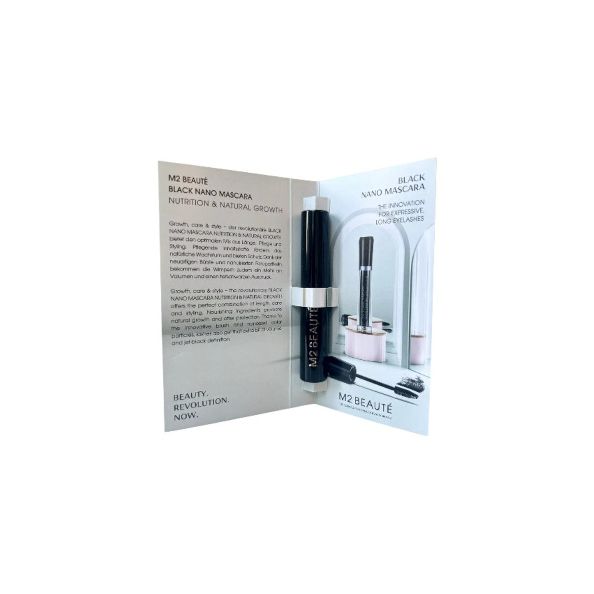 M2 Beaute, Nano Nutrition, Growth, Mascara, Black, 1.5 ml *Sample - Feel You