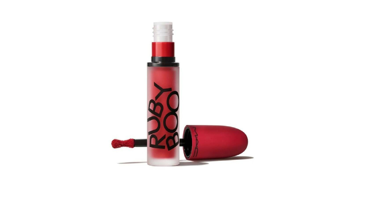 MAC, Powder Kiss, Matte, Liquid Lipstick, Ruby Boo Red, 5 ml - Feel You
