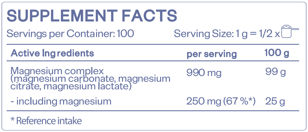 MAGNESIUM COMPLEX - 100 g - Feel You