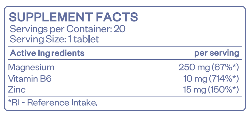 MAGNESIUM EFFERVESCENT - LEMON - 20 Tablets - Feel You