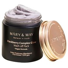 MARY & MAY - Blackberry Complex Glow Wash Off Pack - Rozjasňující pleťová maska - 125.0g - Feel You