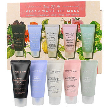 MARY & MAY - Vegan Wash Off Mask Mini Gift Set - Dárková sada masek - Feel You