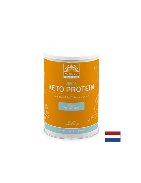Веган Кето протеинов шейк - грах, ориз, MCT, 350 g прах Mattisson Healthstyle - Feel You