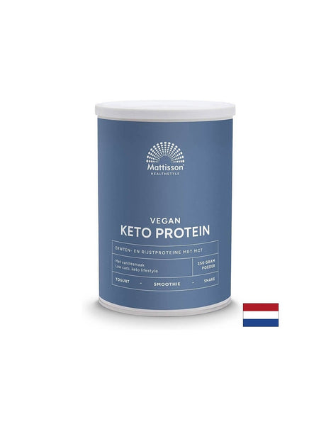 Веган Кето протеинов шейк - грах, ориз, MCT, 350 g прах Mattisson Healthstyle - Feel You