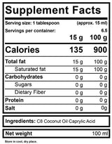 MCT Oil 100% Liquid C8 - 1000 мл - Feel You