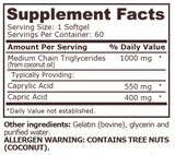 MCT OIL 1000 mg - 60 Softgels