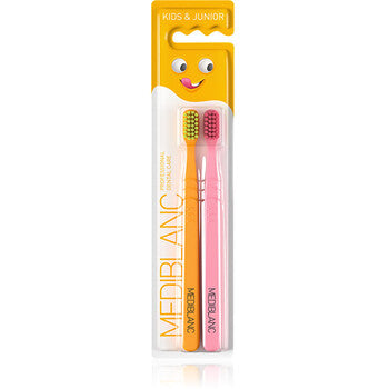 MEDIBLANC - Kids Ultra Soft Oranžová/Růžová - Dětský kartáček 2 ks - Feel You