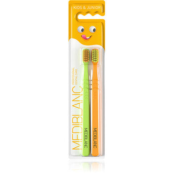 MEDIBLANC - Kids Ultra Soft Zelená/Oranžová - Dětský zubní kartáček 2 ks - Feel You