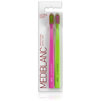 MEDIBLANC - Ultra Soft Pink/Green - Toothbrush 2 pcs - Feel You