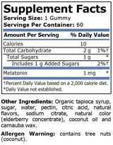 MELATONIN STRAWBERRY 1 mg - 60 Gummies