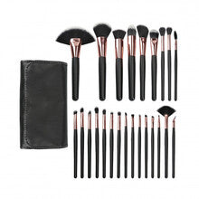MIMO - Makeup Brush Set Black ( 24 pcs ) - 0ml - Feel You