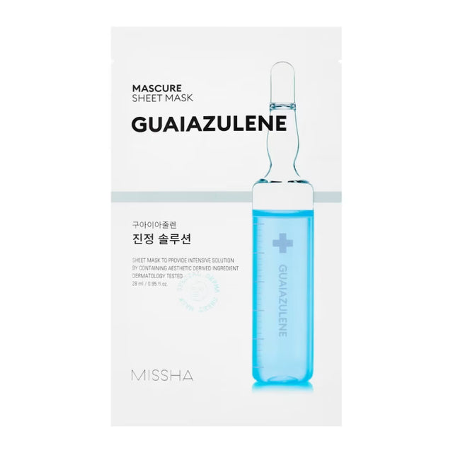 MISSHA – Mascure Solution Sheet Mask, Guaiazulene, 28ml - Feel You