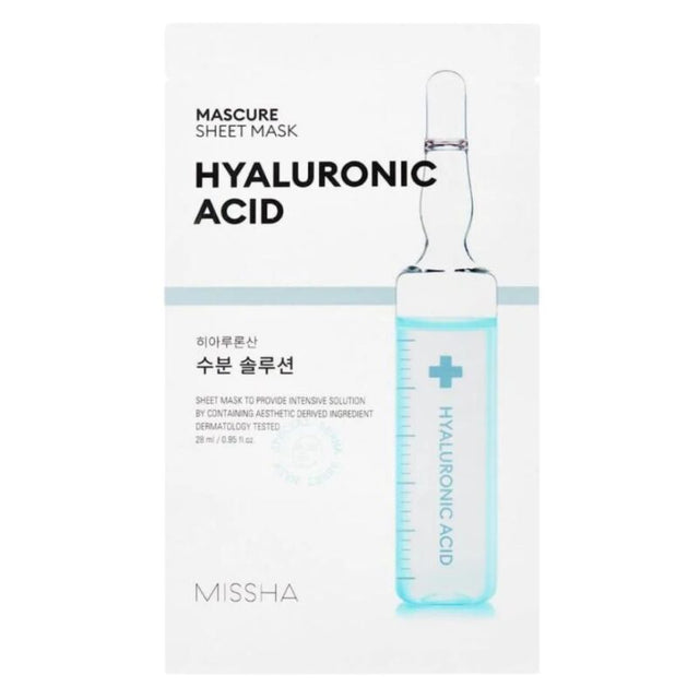 MISSHA – Mascure Solution Sheet Mask, Hyaluronic Acid, 28ml - Feel You