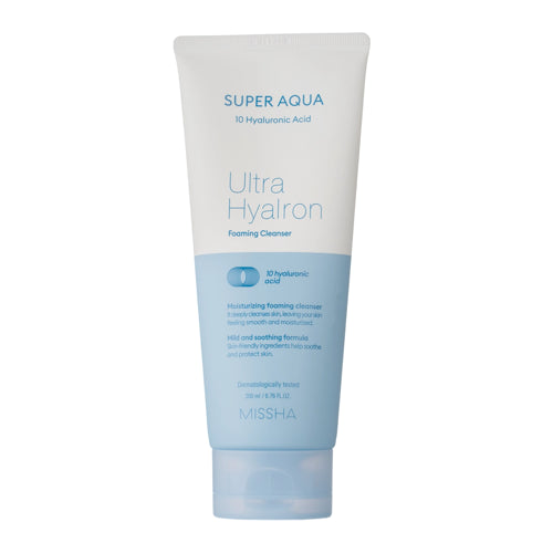 [MISSHA] Missha Super Aqua Ultra Hyalron Cleansing Foam Hyaluronic, 200 ml - Feel You
