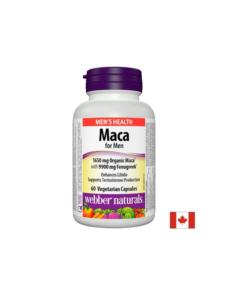 Maca for Men/ Мака за мъже х 60 капсули Webber Naturals - Feel You
