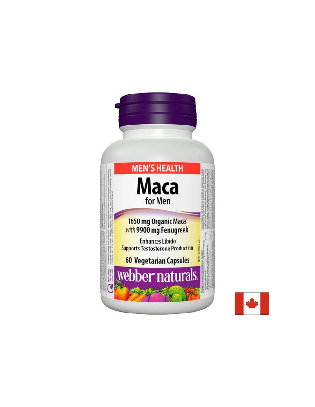 Maca for Men/ Мака за мъже х 60 капсули Webber Naturals - Feel You