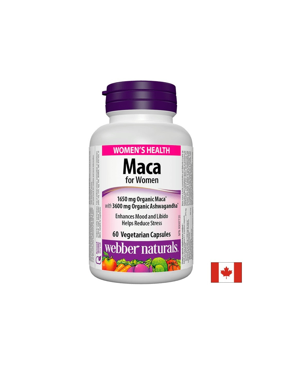 Maca for Women/ Мака за жени х 60 капсули Webber Naturals - Feel You
