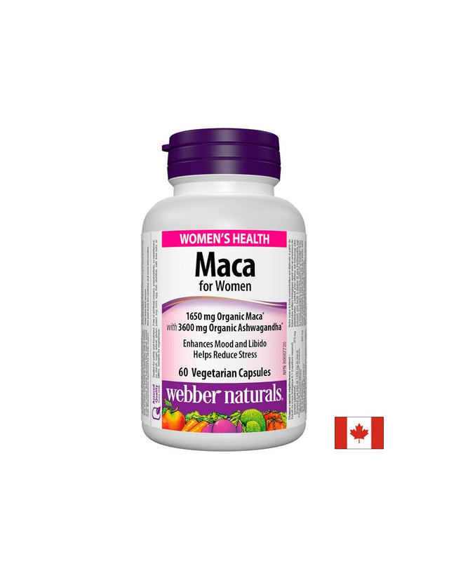 Maca for Women/ Мака за жени х 60 капсули Webber Naturals - Feel You