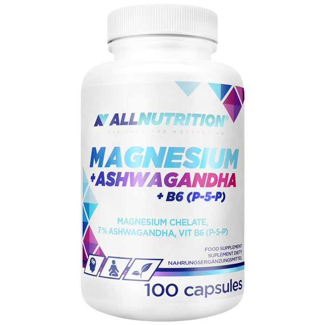 Magnesium Chelate + Ashwagandha + B6 P-5-P - 100 капсули - Feel You