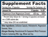 Magnesium Citrate 400 mg / 120 Vcaps - Feel You