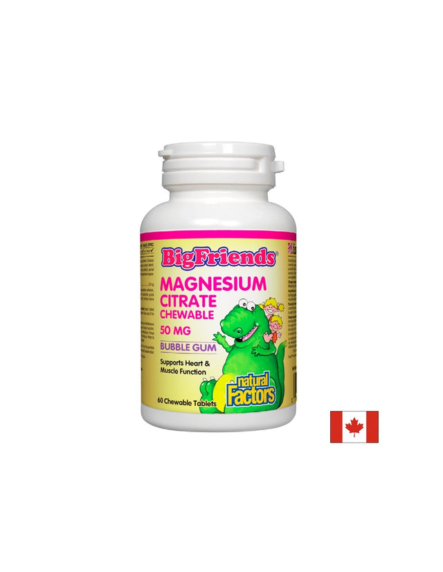 Magnesium Citrate Big Friends 50 mg - 60 Дъвчащи таблетки - Feel You