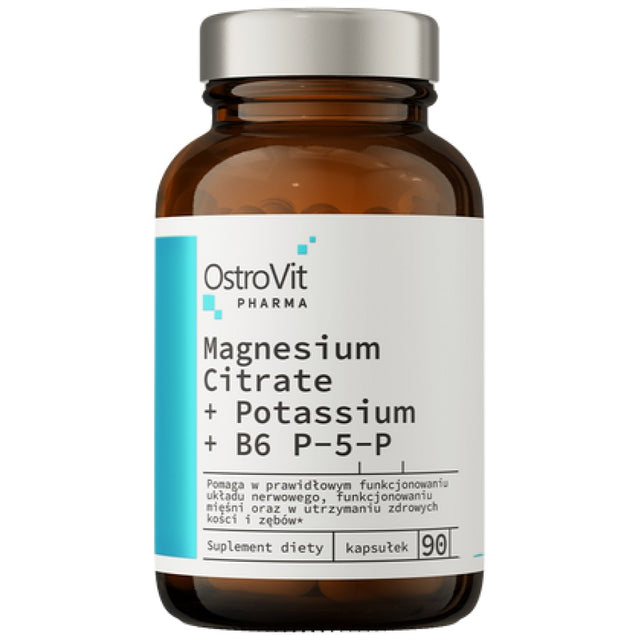 Magnesium Citrate + Potassium + B6 P-5-P 90 капсули - Feel You